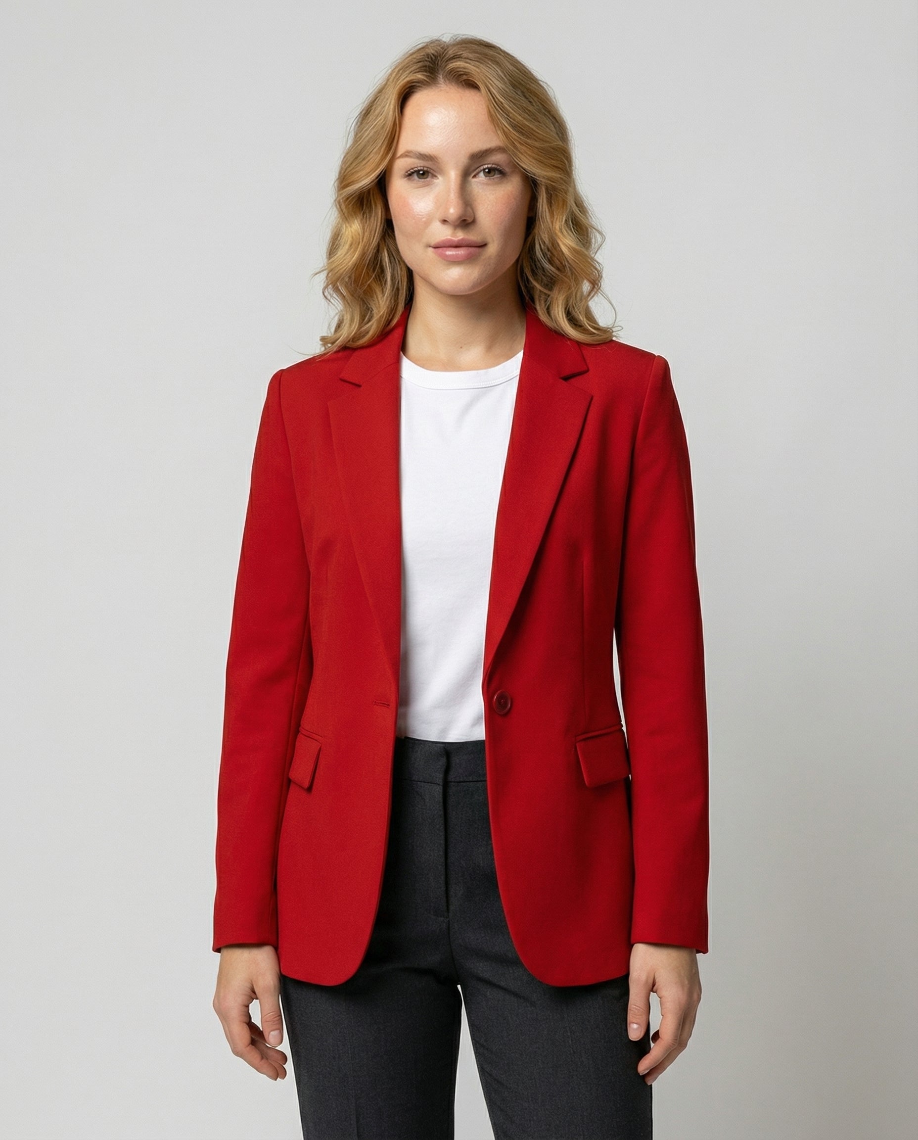 Damen Business Blazer Elegantes Design Schwarz - Norvielle
