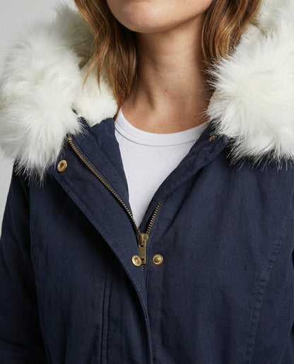 Damen Winterjacke Mittellang Warm