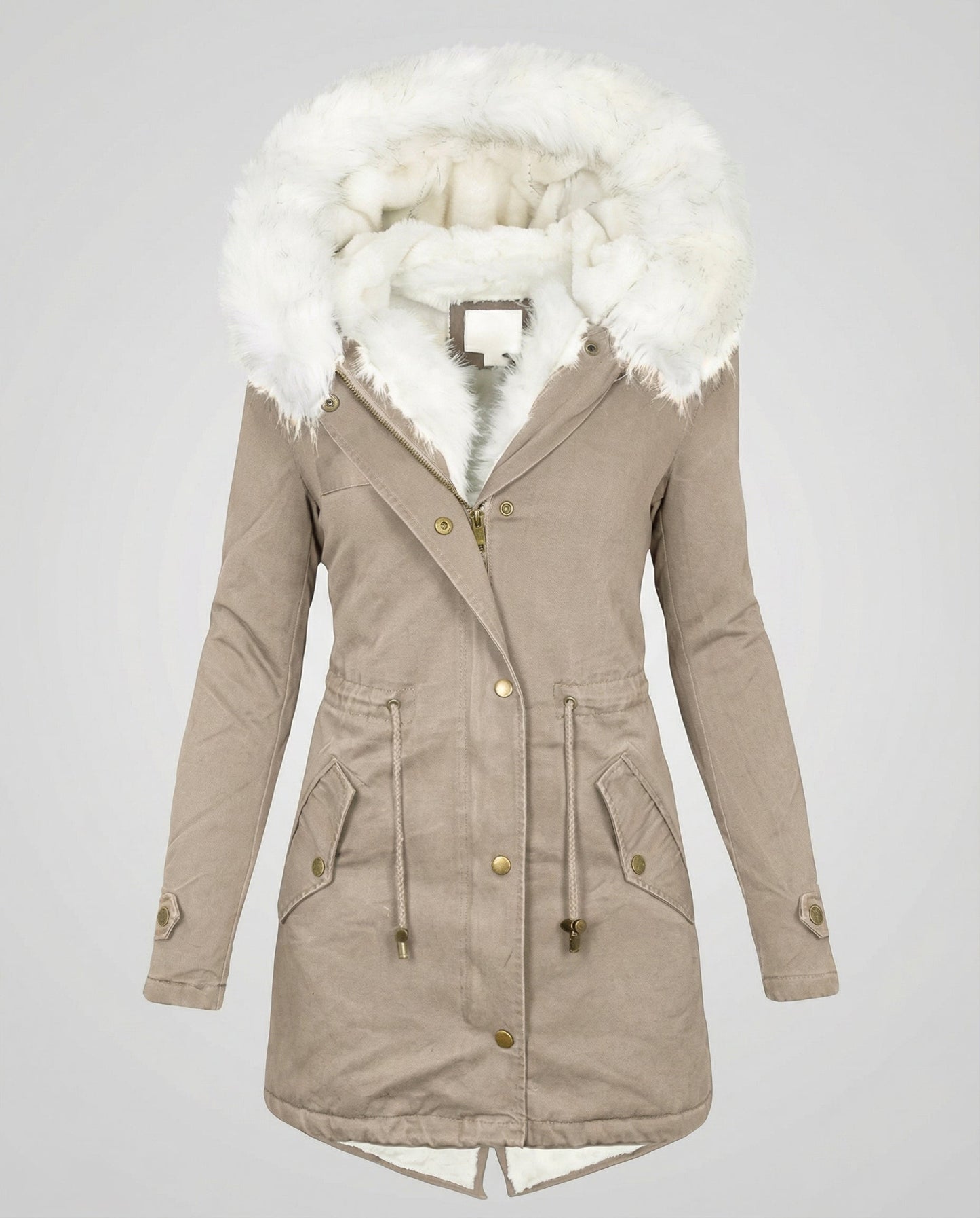Damen Winterjacke Mittellang Warm