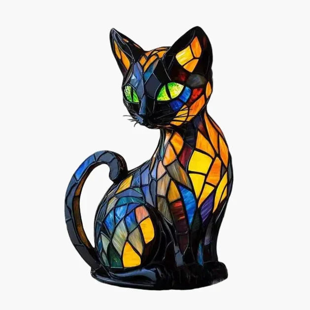 Buntglas Tischlampe Nachttischleuchte Schlafzimmer - Norvielle