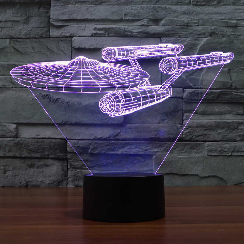 Lumora Enterprise Schiff LED Lampe 3D Multicolor