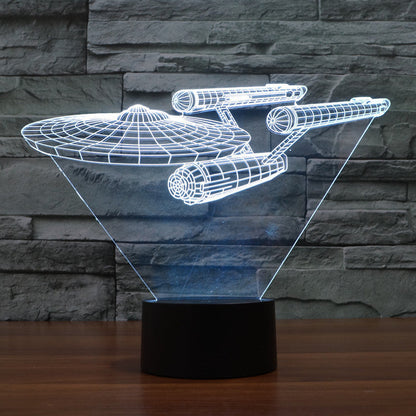 Lumora Enterprise Schiff LED Lampe 3D Multicolor