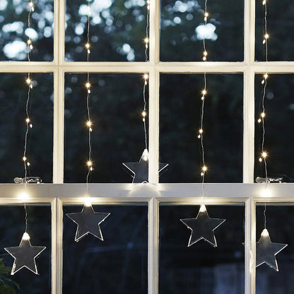 Weihnachtsdekoration LED-Sternfensterlichter