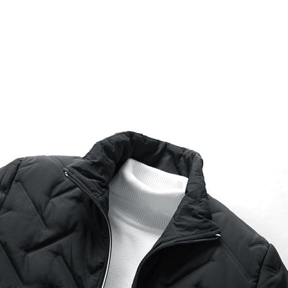 Steppjacke – Reißverschluss – Winddicht – Gesteppte Jacke – Winterjacke für Männer-Chaps Herrenmode