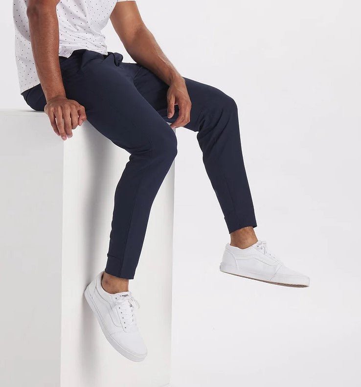 Stretch Broek - Heren Casual Elastische Taille Skinny Broek-Chaps Herrenmode