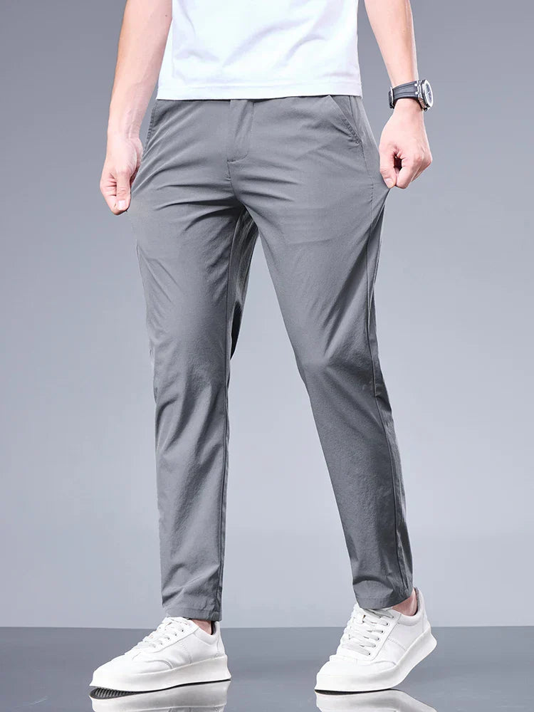 Männer Stretch Skinny-Hose Leicht Elastisch Schwarz - Norvielle