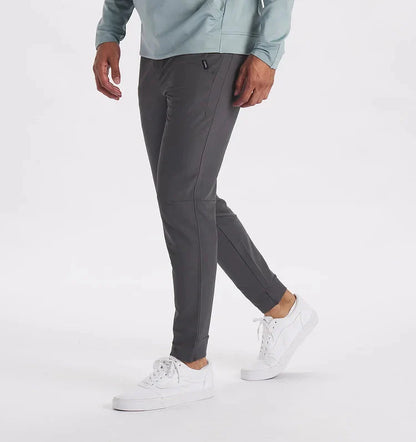 Stretchhosen - Herren Casual Slim Tactical Pants mit Taschen-Dunkelgrau-M-Chaps Herrenmode