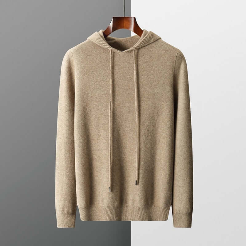 Herren Strick-Hoodie Plain Pullover Kapuze - Norvielle