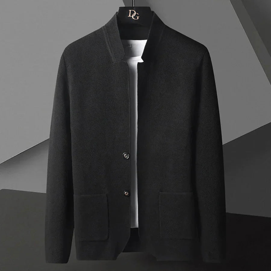 Herren Strickjacke Cardigan mit Knöpfen und Taschen - Norvielle