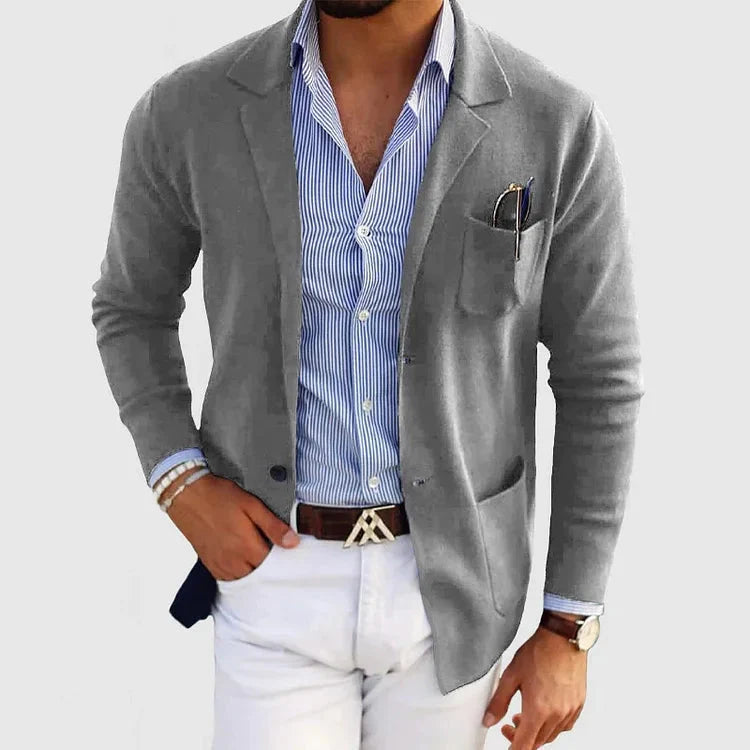 Herren Strickjacke Langarm Blazer - Norvielle