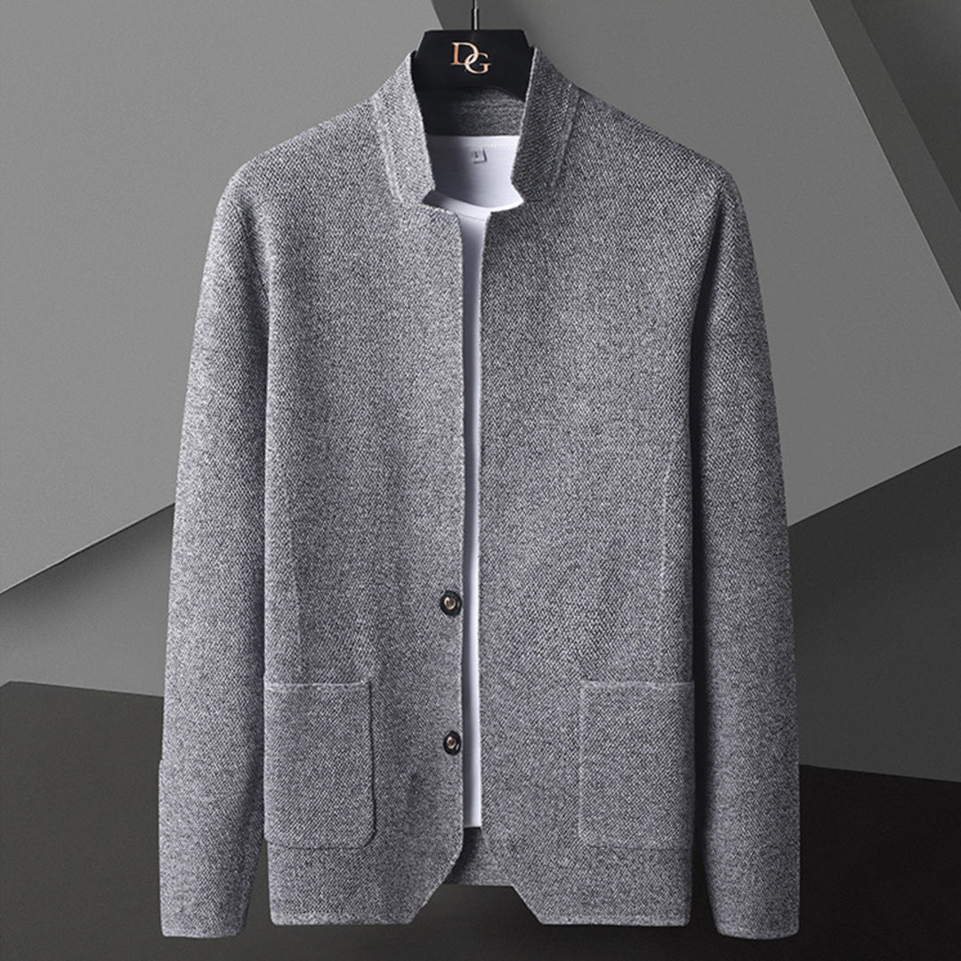 Herren Strickjacke Sommer Knöpfe Taschen - Norvielle