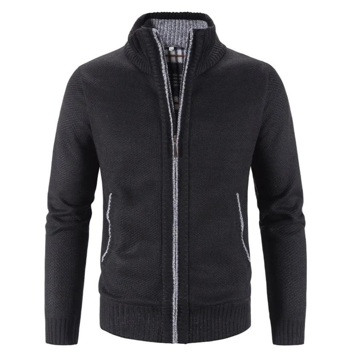 Herren Strickjacke Warm Reißverschluss - Norvielle