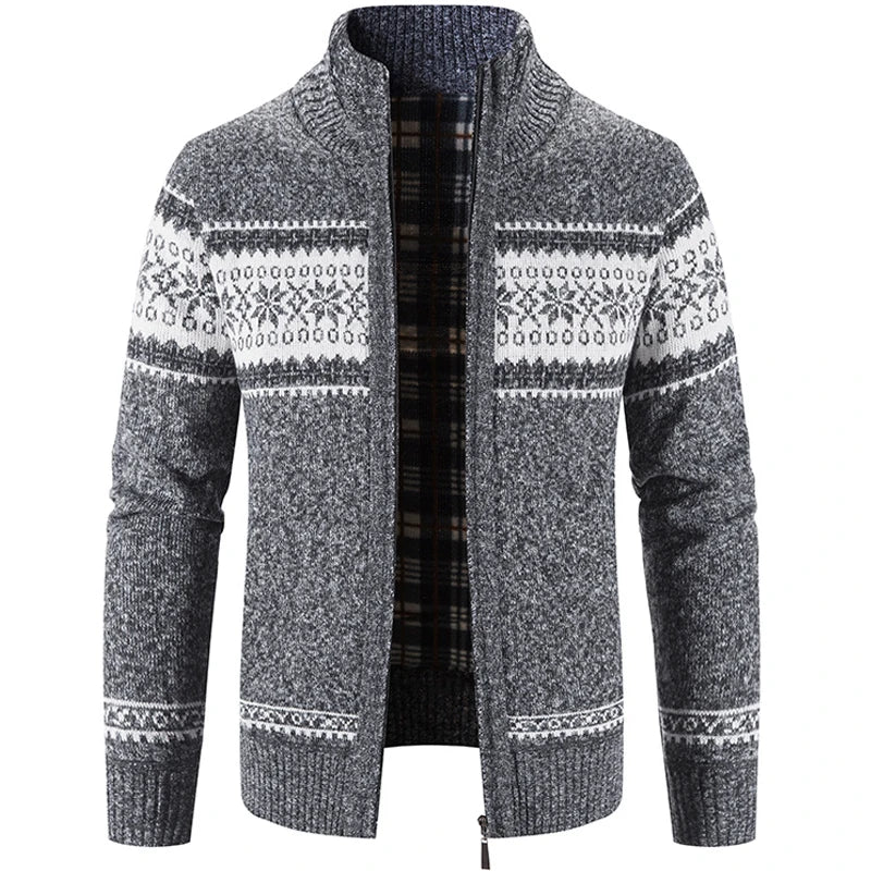 Herren Strickjacke Pullover Zip-Up Winter - Norvielle