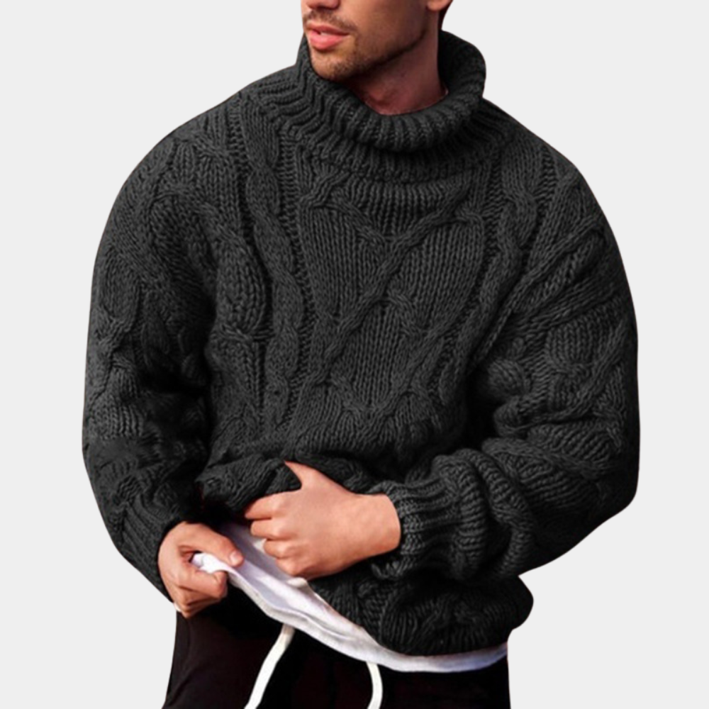 Herren Rollkragenpullover Chunky Strick - Norvielle