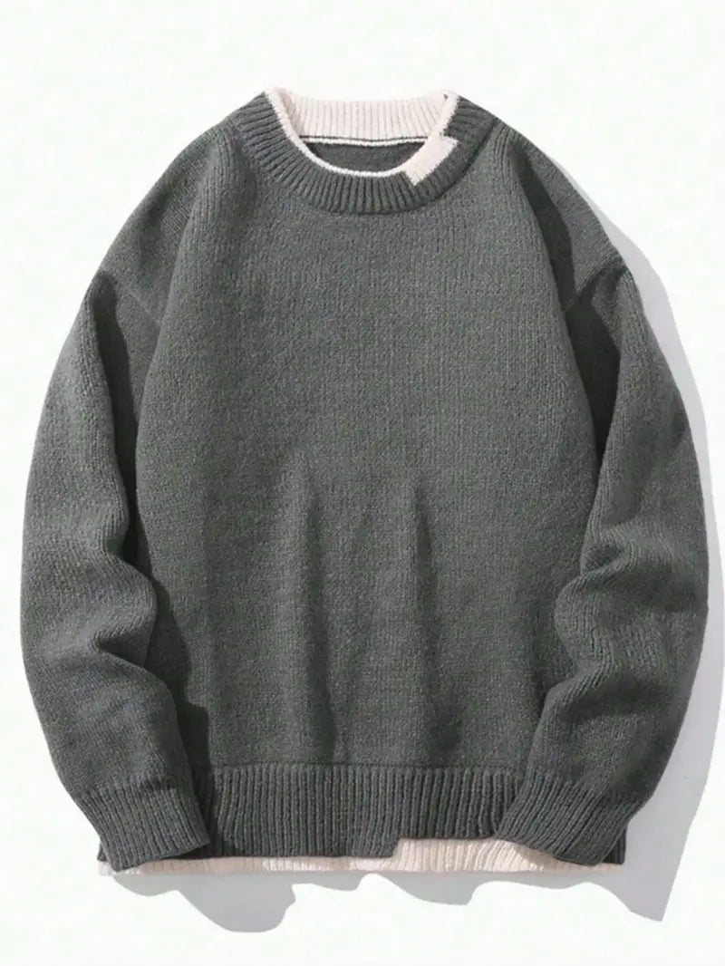 Männer Strickpullover Rundhalsausschnitt Lässig - Norvielle