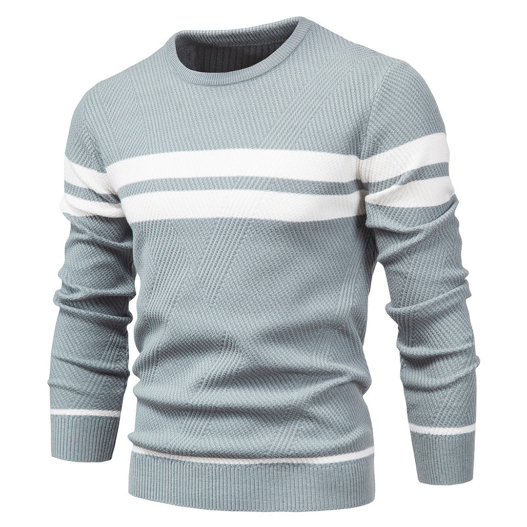 Strickpullover – Schmal Geschnitten – Rundhalsausschnitt – Pullover – Herrenbekleidung-Chaps Herrenmode