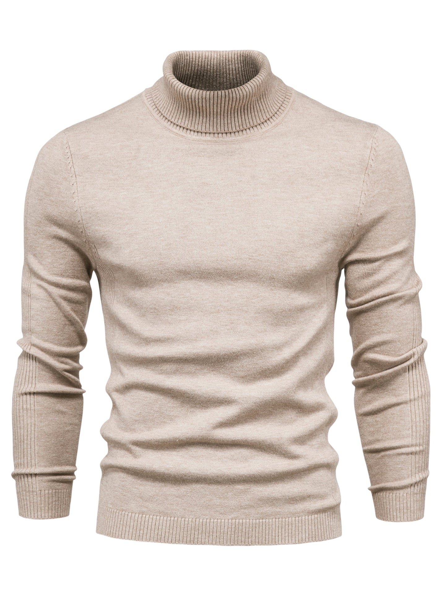 Herren Strickpullover Langärmlig Rollkragen Slimfit - Norvielle