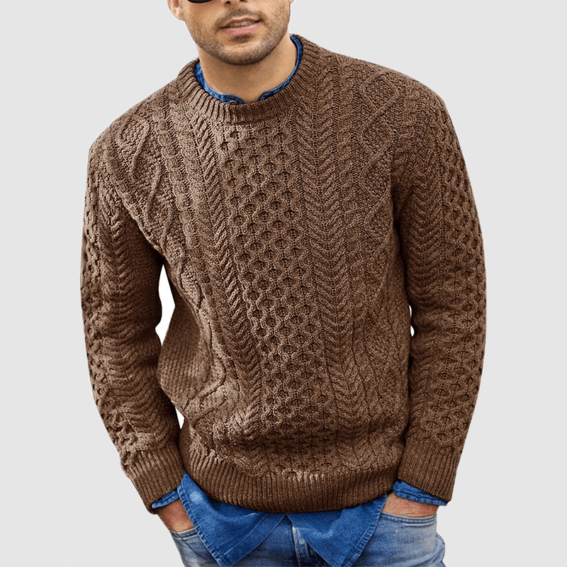 Herren Strickpullover Rundhalsausschnitt Warm - Norvielle