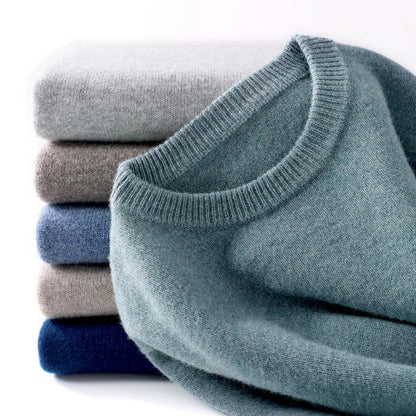 Männer Rundhals Strickpullover Warm - Norvielle