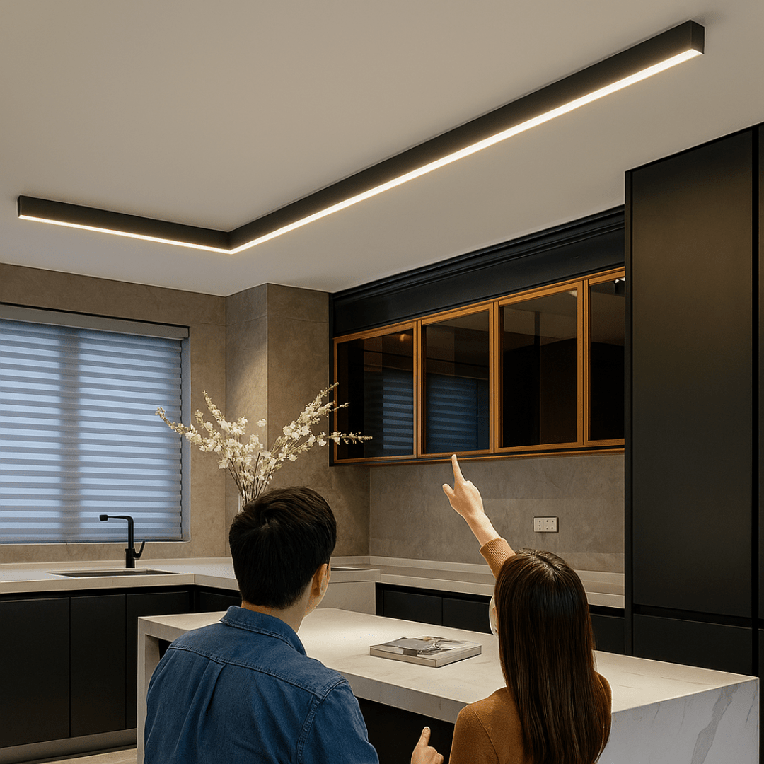 Minimalistische LED Deckenleuchte Skandinavisches Design Weiss