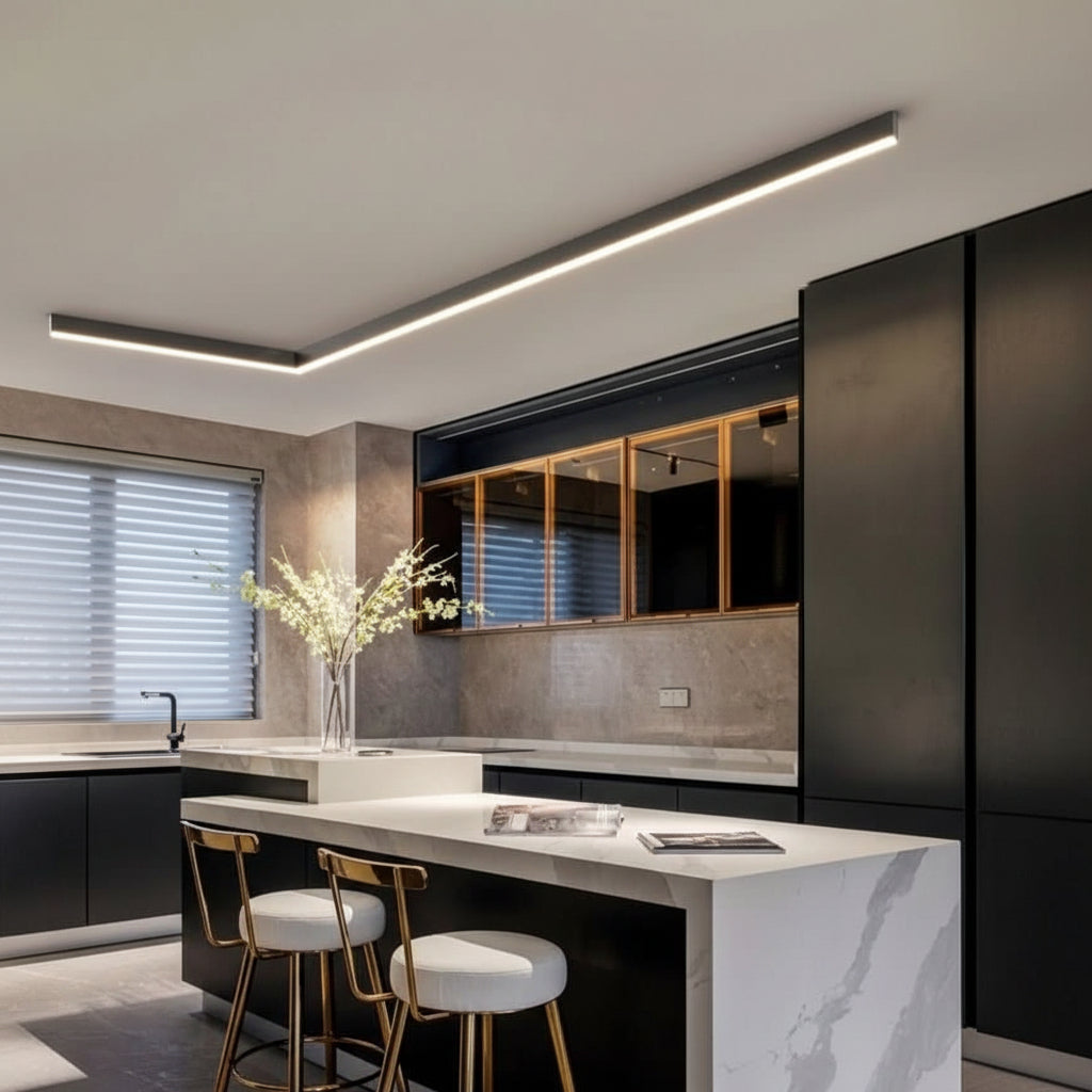 Minimalistische LED Deckenleuchte Skandinavisches Design Weiss