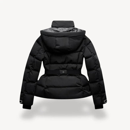 Stylische Pufferjacke mit Taillengürtel für kalte Tage 1