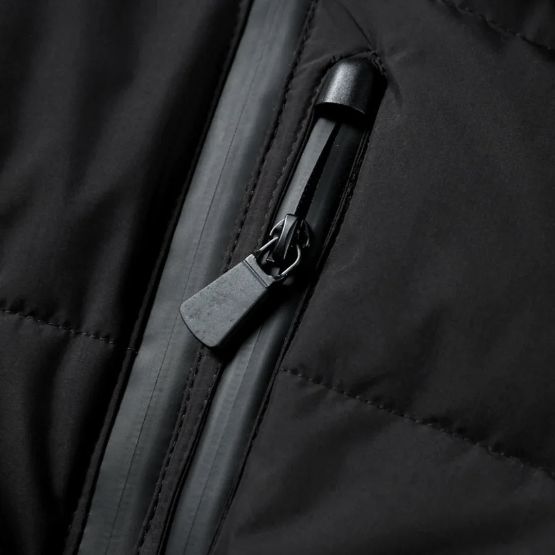 Stylische Pufferjacke mit Taillengürtel für kalte Tage 2