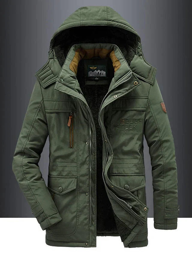 Eleganter Damen Parka Winter Schwarz - Norvielle