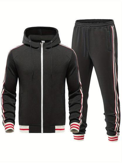Stylischer Trainingsanzug mit Modernem Streifenlook 1