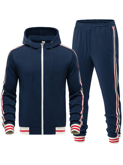 Stylischer Trainingsanzug mit Modernem Streifenlook 4