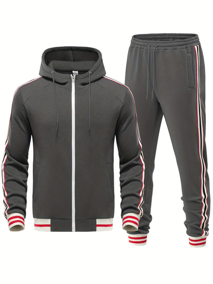 Stylischer Trainingsanzug mit Modernem Streifenlook 6