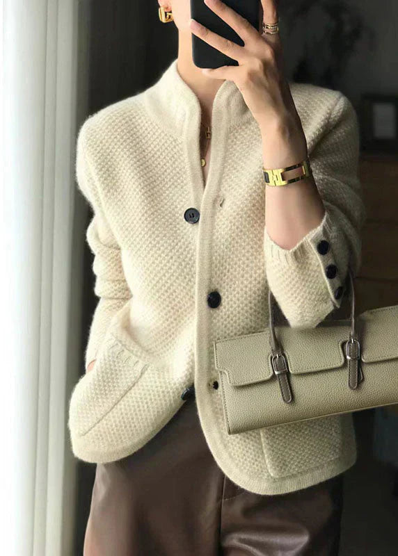 Claire Damen Strickjacke Wollmischung Knöpfe