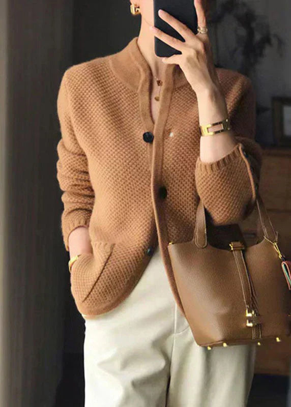 Claire Damen Strickjacke Wollmischung Knöpfe