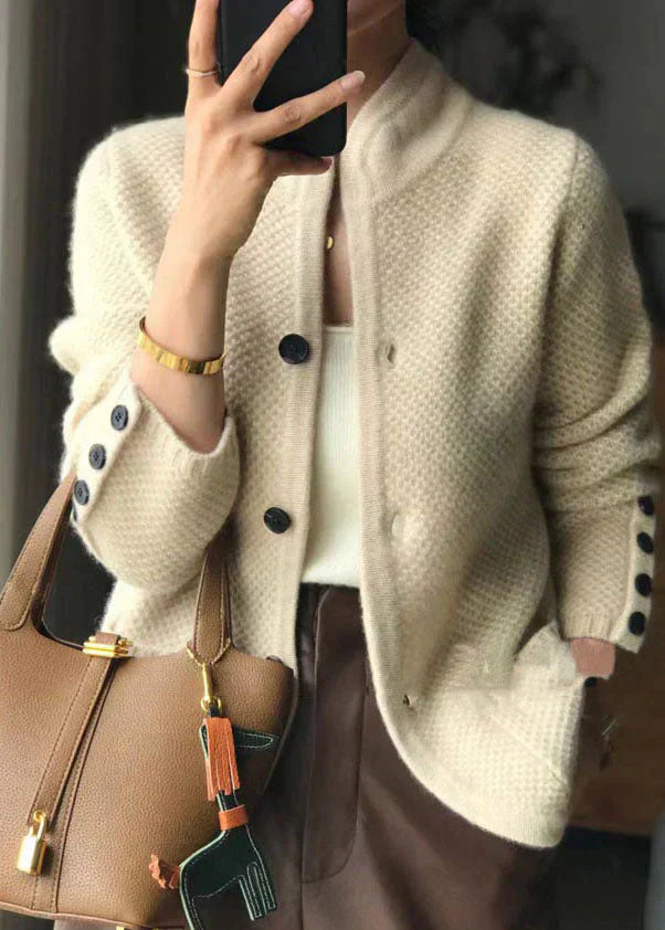 Claire Damen Strickjacke Wollmischung Knöpfe - Norvielle