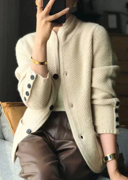 Claire Damen Strickjacke Wollmischung Knöpfe