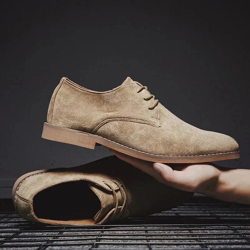 Herren Derby Schuhe Schnürsenkel Leder Braun - Norvielle