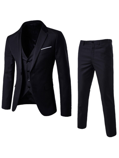 Herren Anzug Set 3-teilig Taillierte Passform