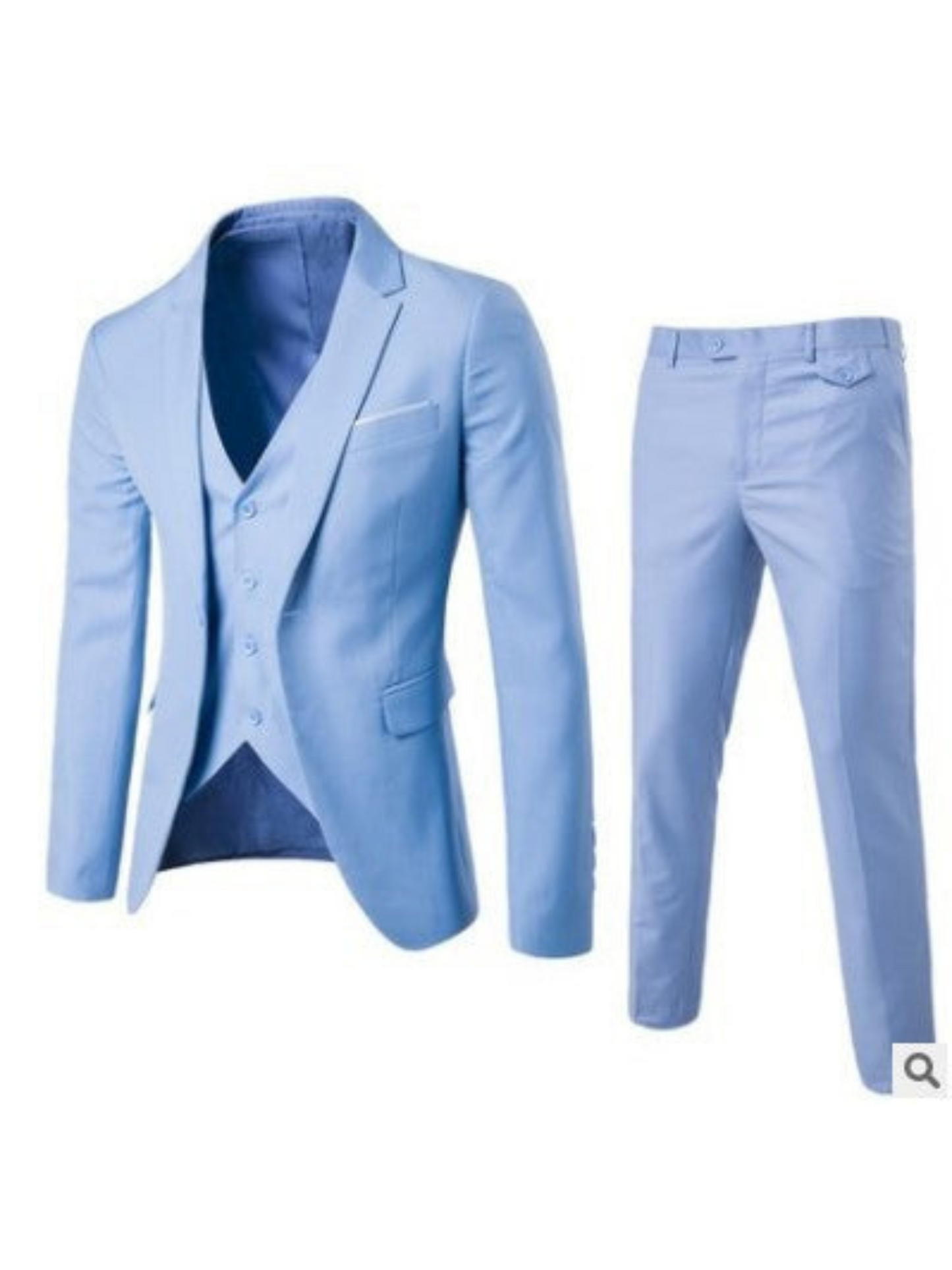Herren Anzug Set 3-teilig Taillierte Passform