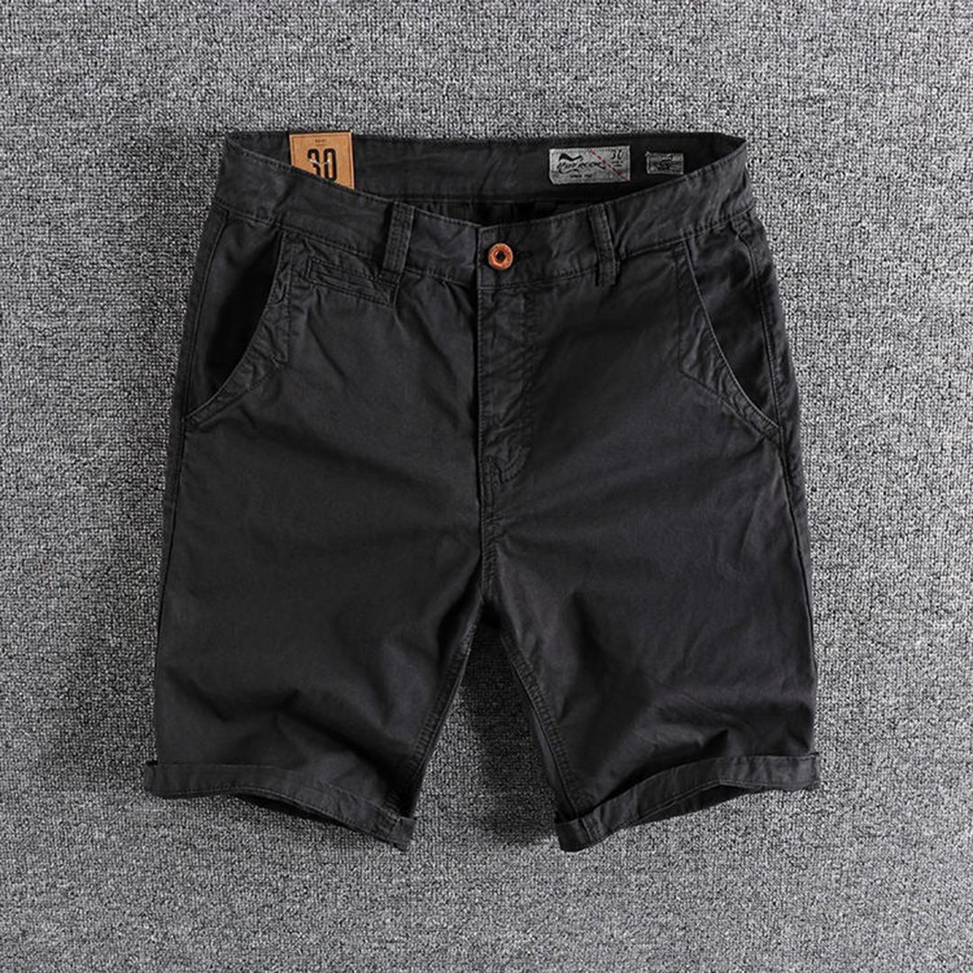 Herren Stretch-Denim-Kurzshorts Bequem Blau - Norvielle