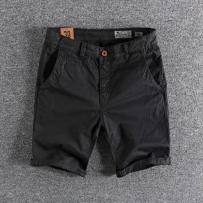 Herren Stretch-Denim-Kurzshorts Bequem Blau - Norvielle