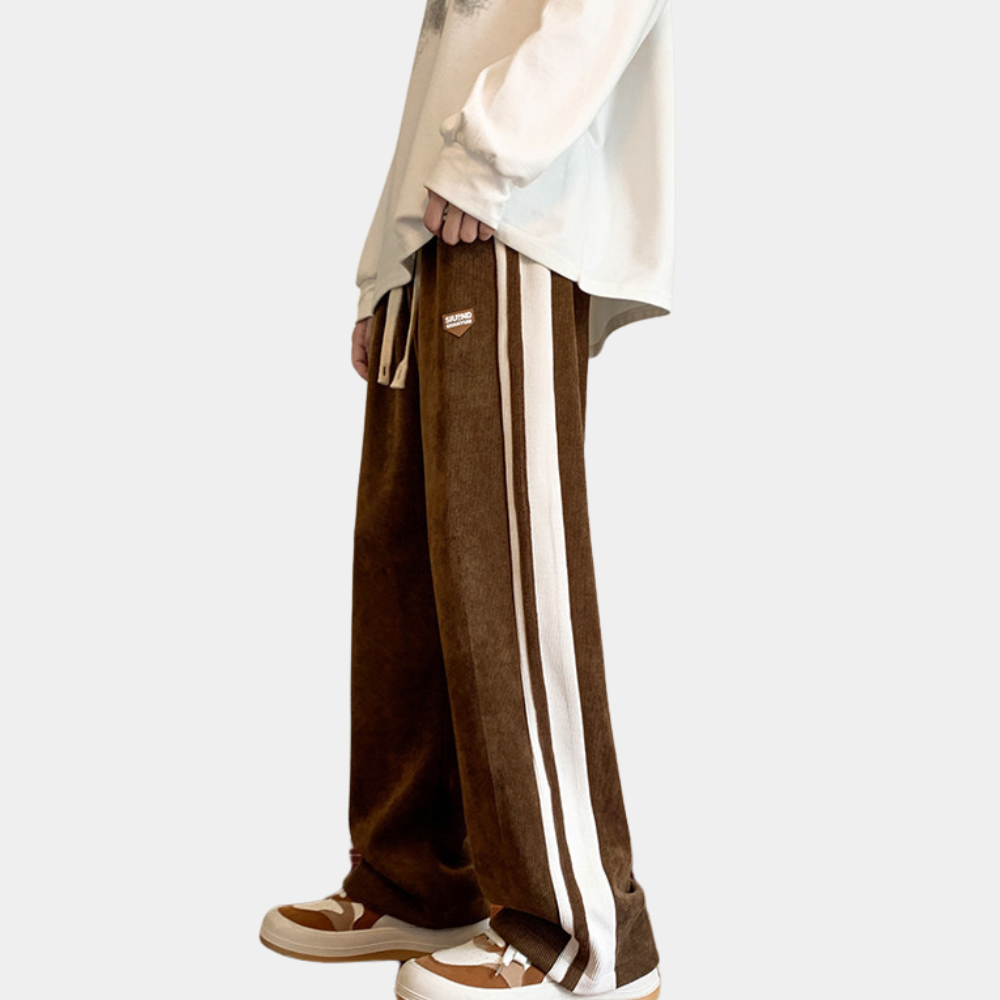Herren Jogger Sweatpants Gestreift Weites Bein Locker - Norvielle