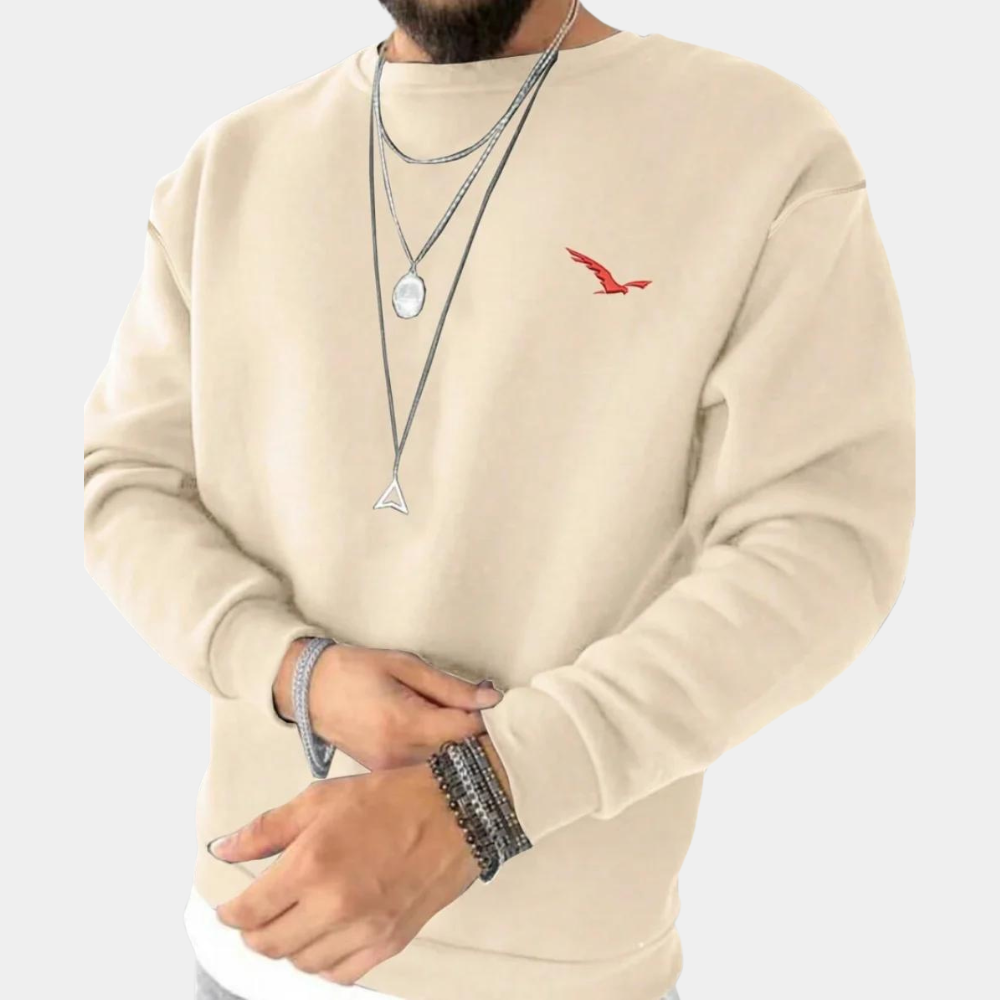 Herren Sweatshirt Rundhalsausschnitt Bequem Pullover - Norvielle