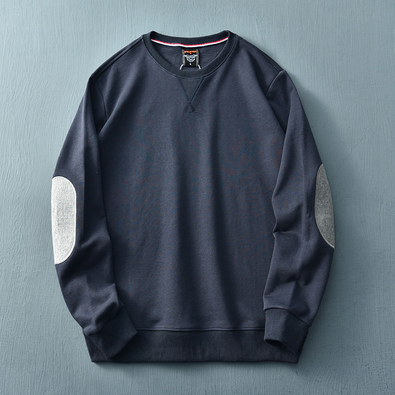 Herren Sweatshirt Übergröße Lässig mit Ellbogenflicken - Norvielle