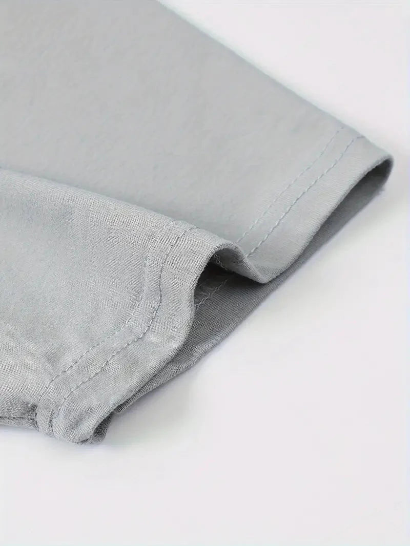 T-Shirt - Casual - Kurze Ärmel - T-Shirt mit Rundhalsausschnitt - Herrenhemden-Chaps Herrenmode