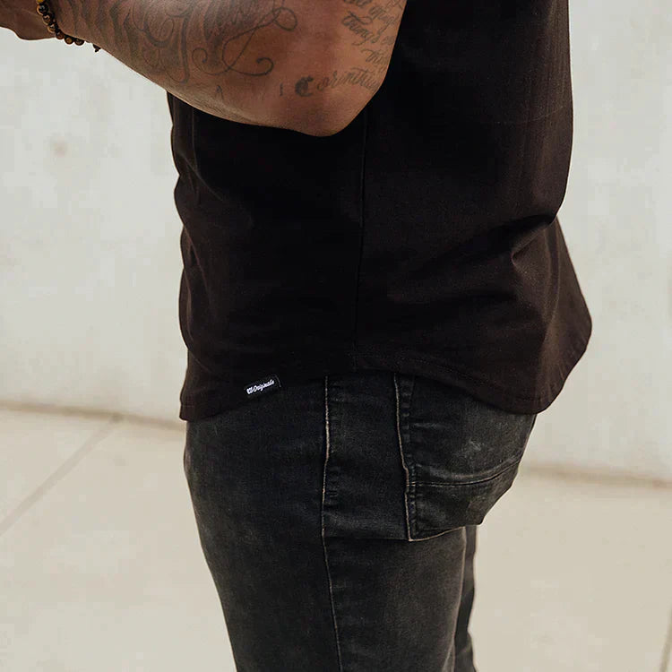T-Shirt | Kurzarm | Rundhalsausschnitt | Slim-Fit-T-Shirts | Herren-T-Shirts-Chaps Herrenmode
