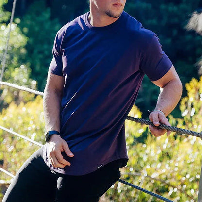 T-Shirt – Slim Fit – Rundhalsausschnitt – Sport-T-Shirt – Herren-T-Shirts-Chaps Herrenmode
