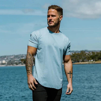 Herren T-Shirt Atmungsaktives Kurzarm-Shirt Rundhalsausschnitt - Norvielle
