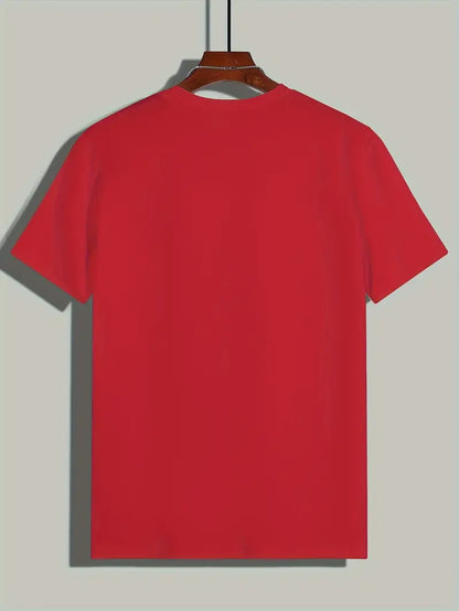 Herren T-Shirt Rundhals Kurzarm Baumwolle Weiß
