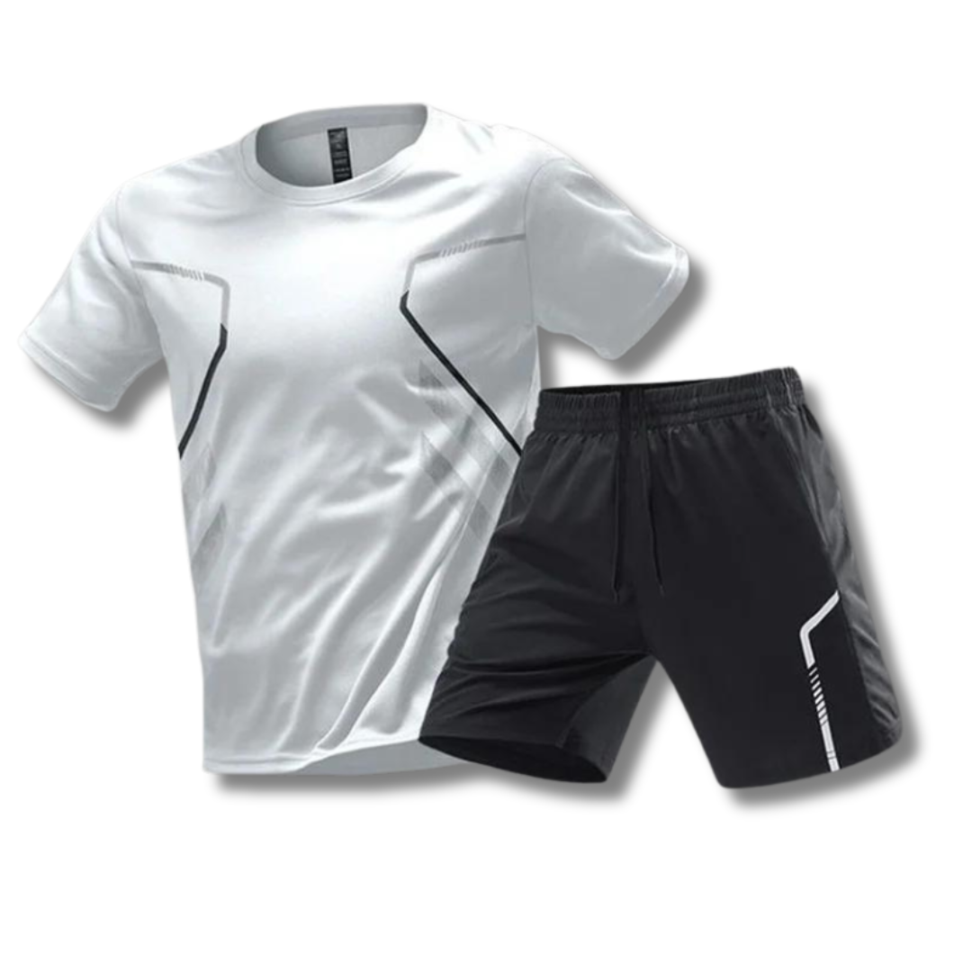 Herren Sportset T-Shirt und Kurzehose Baumwolle
