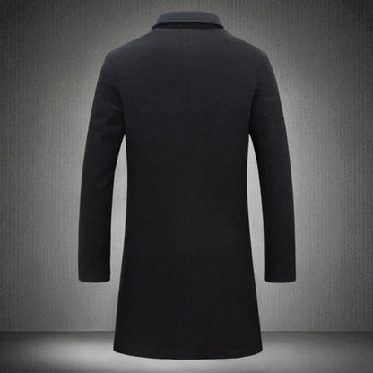 Herren Wintermantel Lang Formell Warm